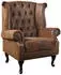 Riess-Ambiente Chesterfield Sessel 85cm antik braun mit Knopfheftung und Federkern