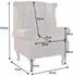 Riess-Ambiente Chesterfield Sessel 85cm antik braun mit Knopfheftung und Federkern