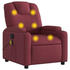 vidaXL Relaxation and Massage Armchair Red (372380)