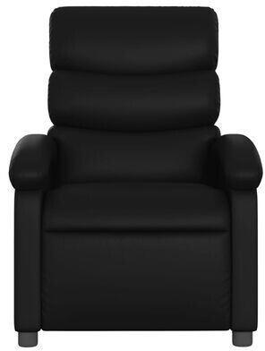 vidaXL Relaxation and Massage Armchair Imitation-Leather Black (371720)
