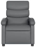 vidaXL Massagesessel Grau Kunstleder