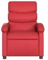 vidaXL Massagesessel Rot Kunstleder