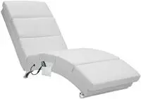 CASARIA&reg; Relaxliege XXL Massage Heizfunktion 186x89x55cm Ergonomisch Kunstleder