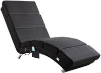 CASARIA&reg; Relaxliege XXL mit Massage- und Heizfunktion Anthrazit - Grau