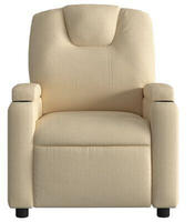 vidaXL Massagesessel Creme Stoff