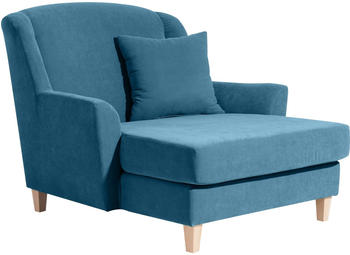 Max Winzer Judith Big-Sessel inkl. 1x Zierkissen 136x142x107 / 55x55 cm petrol