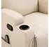 HomCom Relaxsessel 84x109x92 cm Cremeweiß