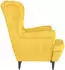 vidaXL Cocktailsessel Samt 81x90x96,5 cm Senfgelb