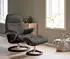 Stressless Relaxsessel Sunrise mit Signature Base / Paloma 83x105x74cm braun/grau