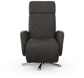 sit&more TV-Sessel 71x110x82cm manuell verstellbar Luxus-Microfaser anthrazit