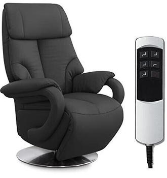 Cavadore TV-Sessel Istanbul mitelektrisch verstellbarer Relaxfunktion / 2 E-Motoren schwarz