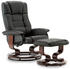 MCombo TV-Relaxsessel 9019 mit Hocker (6151-9019) schwarz/braun