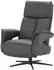 Sofa.de Nils Olsen Relaxsessel aus Leder Lia grau 78x106x84 cm