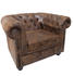 Riess-Ambiente Chesterfield Sessel 110cm antik braun mit Knopfheftung & Federkern