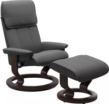 Stressless Relaxsessel Admiral mit Classic Base 98x78x73cm Wenge grau