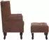 vidaXL Chesterfield-Sessel 78x 67x108 cm Braun Wildleder-Optik