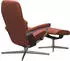 Stressless Consul Set Cross Base mit Hocker Leder 78x97x70cm braun/henna PALOMA