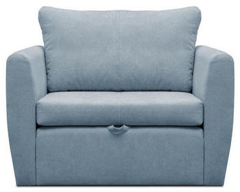 Beautysofa Relaxsessel Velours Lounge mit Bettfunktion Blau Alfa 14