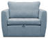 Beautysofa Relaxsessel Velours Lounge mit Bettfunktion Blau Alfa 14