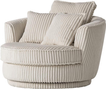 Leonique Drehsessel 360&deg; MAISIE CORD 120x86 cm Hellbeige