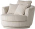 Leonique Drehsessel 360° MAISIE CORD 120x86 cm Hellbeige
