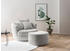 Leonique Drehsessel 360° MAISIE CORD inkl. Hocker 120x86 cm Hellgrau