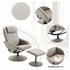HomCom Reclining Chair with Foot Support Grey 78x67x98 cm
