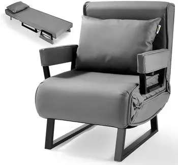 Makika 4in1 Schlafsessel Rio Klappbar 73x55x80 cm grau