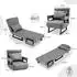 Makika 4in1 Schlafsessel Rio Klappbar 73x55x80 cm grau