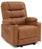 MCombo Relaxsessel mit Liegefunktion (6160-7033) braun
