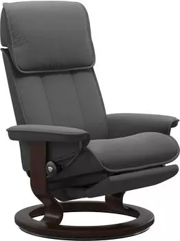 Stressless Relaxsessel Admiral mit Classic Base 98x78x73cm grau/braun