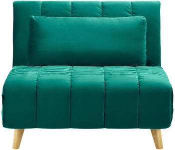 Bessagi Schlafsessel Levin Samt 103x94x82 cm Gr&uuml;n