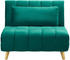 Bessagi Schlafsessel Levin Samt 103x94x82 cm Grün
