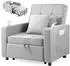 Makika Schlafsessel 3in1 Tommy 75x110x90 cm Hellgrau