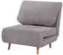 HomCom 2-IN-1 Schlafsessel 180° 89x82x82 cm hellgrau