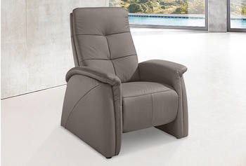 exxpo Kinosessel Tivoli Naturleder 87x109x152 cm delphin grau