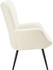 TecTake Skandinavischer Stil Hygge Ohrensessel Bouclé 76x72x100,5 cm creme/schwarz