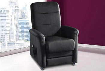 sit&more TV-Sessel 76x103x91cm Luxus-Kunstleder manuell verstellbar schwarz