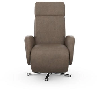 sit&more TV-Sessel 71x110x82cm manuell verstellbar Luxus-Microfaser taupe