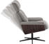 MCA Furniture Relaxsessel ULLA mit Hocker 84x102x83 cm grau