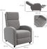 HomCom TV-Sessel 160° mit Fußstütze grau 64x102x86 cm grau (839-811V00GY)