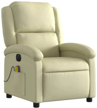 vidaXL Bonnevie Massagesessel mit Aufstehhilfe 71x86,5x99,5 cm creme (3204260)