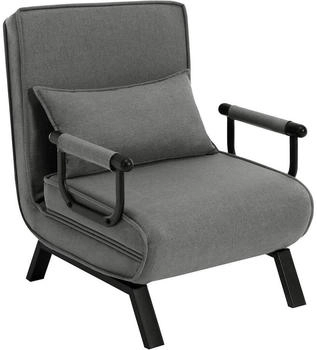 Woltu 3in1 Schlafsessel 65x78x75 cm dunkelgrau