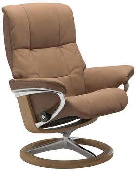 Stressless Relaxsessel Mayfair Signature Base S M & L Gestell Eiche, latte BATICK, 83x102x73 cm