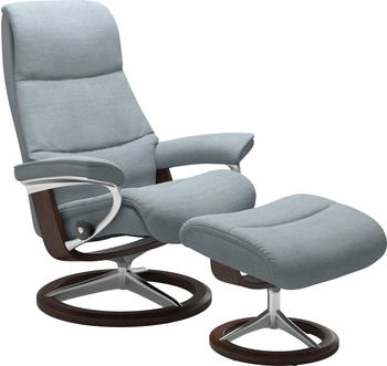 Stressless Relaxsessel View Signature Base M Gestell Braun, light blue JASMINE Stressless Relaxsessel View Signature Base M Gestell Braun, light blue JASMINE