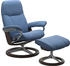 Stressless Relaxsessel Consul, mit Signature Base, L, Gestell Wenge, lazuli blue