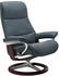 Stressless Relaxsessel View Signature Base M Gestell Braun, atlantic blue BATICK