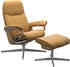 Stressless Relaxsessel Consul, Cross Base S M & L Holzakzent Eiche, honey, 82x102x72 cm
