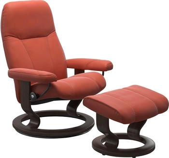 Stressless Relaxsessel Consul, mit Classic Base, M, Gestell Wenge, henna