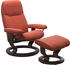 Stressless Relaxsessel Consul, mit Classic Base, M, Gestell Wenge, henna